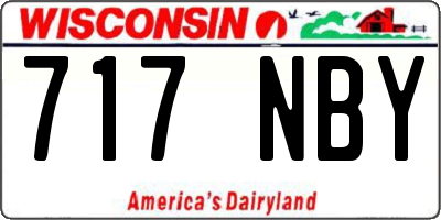 WI license plate 717NBY