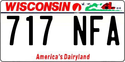WI license plate 717NFA