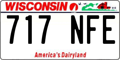 WI license plate 717NFE