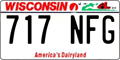 WI license plate 717NFG