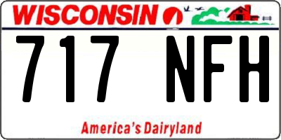 WI license plate 717NFH