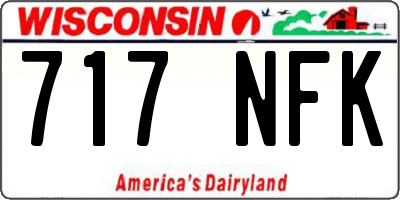 WI license plate 717NFK