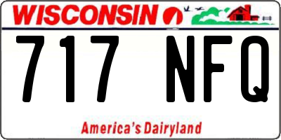 WI license plate 717NFQ