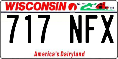 WI license plate 717NFX
