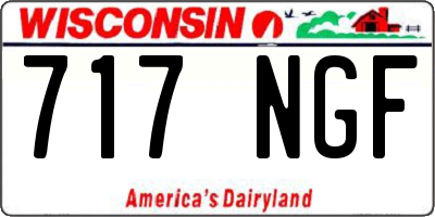 WI license plate 717NGF