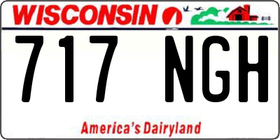 WI license plate 717NGH