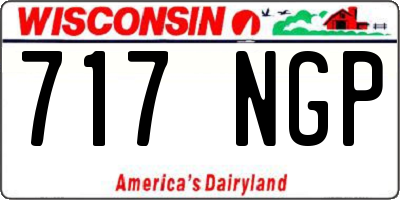 WI license plate 717NGP