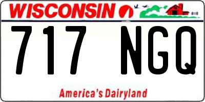 WI license plate 717NGQ