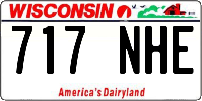 WI license plate 717NHE