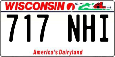 WI license plate 717NHI