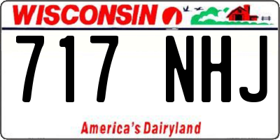 WI license plate 717NHJ