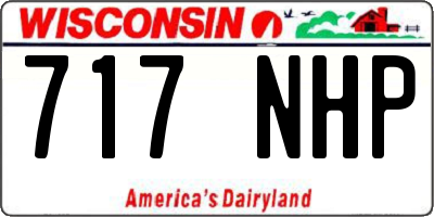 WI license plate 717NHP