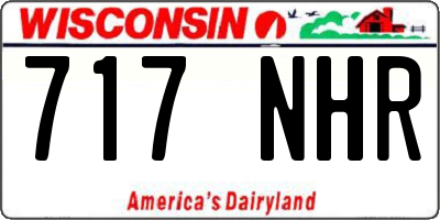 WI license plate 717NHR