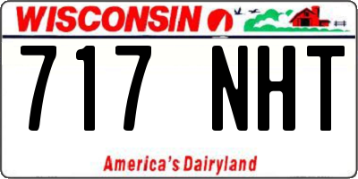 WI license plate 717NHT