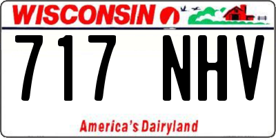 WI license plate 717NHV