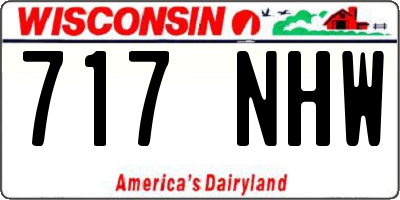 WI license plate 717NHW