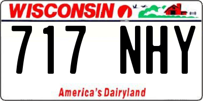 WI license plate 717NHY