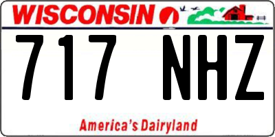 WI license plate 717NHZ