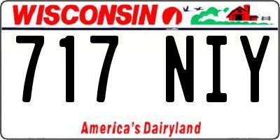 WI license plate 717NIY
