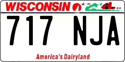 WI license plate 717NJA