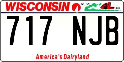 WI license plate 717NJB