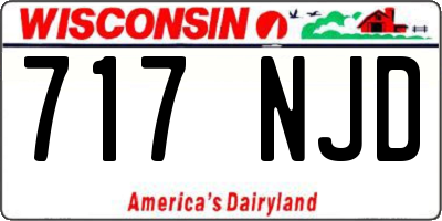 WI license plate 717NJD