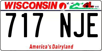 WI license plate 717NJE