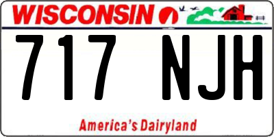 WI license plate 717NJH