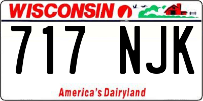 WI license plate 717NJK