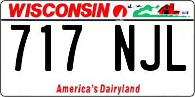 WI license plate 717NJL