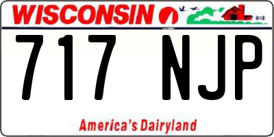 WI license plate 717NJP