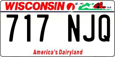 WI license plate 717NJQ