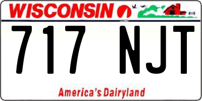 WI license plate 717NJT