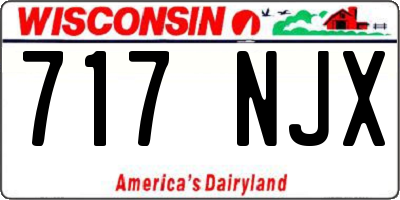 WI license plate 717NJX