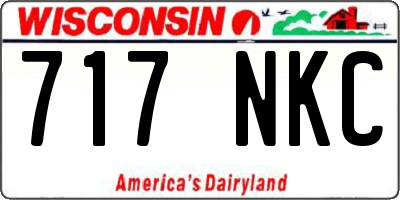 WI license plate 717NKC