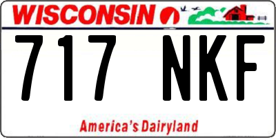 WI license plate 717NKF