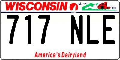 WI license plate 717NLE