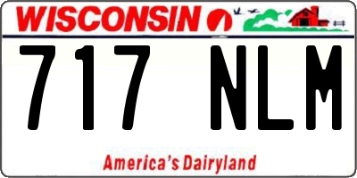 WI license plate 717NLM