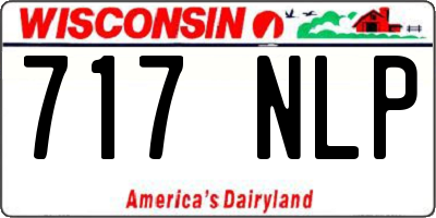 WI license plate 717NLP