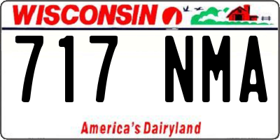 WI license plate 717NMA