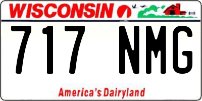 WI license plate 717NMG