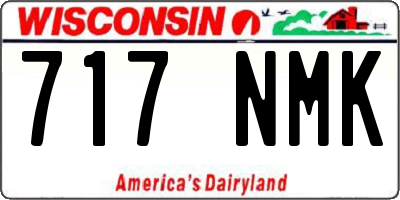 WI license plate 717NMK