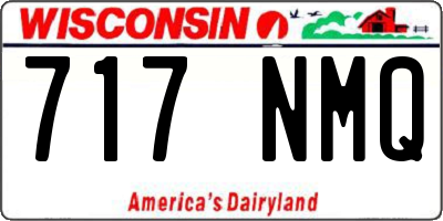 WI license plate 717NMQ