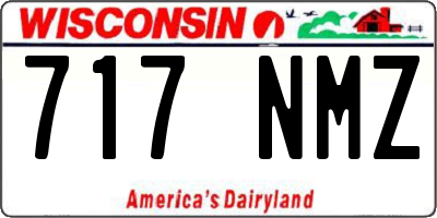 WI license plate 717NMZ