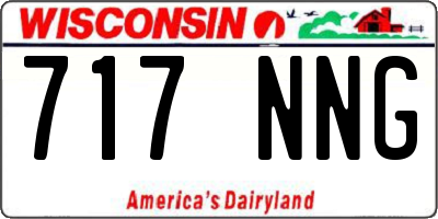 WI license plate 717NNG