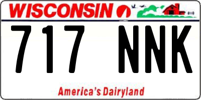 WI license plate 717NNK