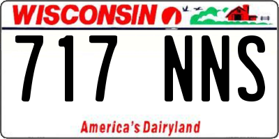 WI license plate 717NNS