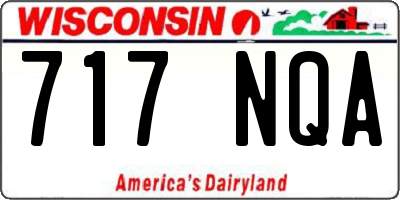 WI license plate 717NQA