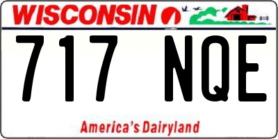 WI license plate 717NQE