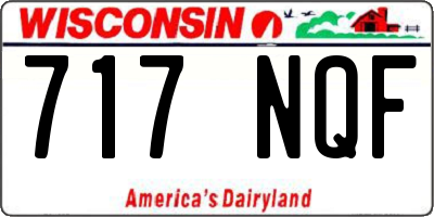 WI license plate 717NQF